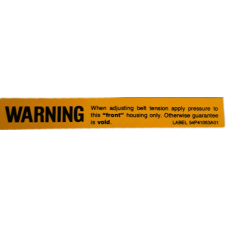 WARNING DECAL WARNING DECAL