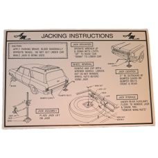 JACKING INSTRUCTIONS