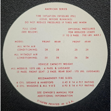 TIRE INFLATION DECAL