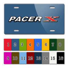 PACER X LIC PLATE