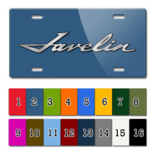JAVELIN LIC PLATE