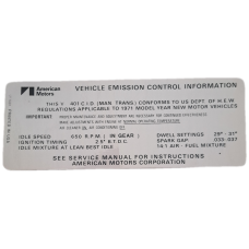 401 EMISSION DECAL