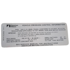 232 EMISSION DECAL