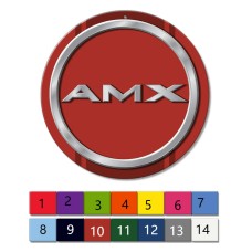 68-69 AMX ROUND SIGN